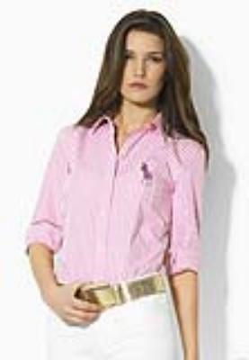 Cheap Ralph Lauren Women's long sleeve stripped dress shirts wholesale No. 810